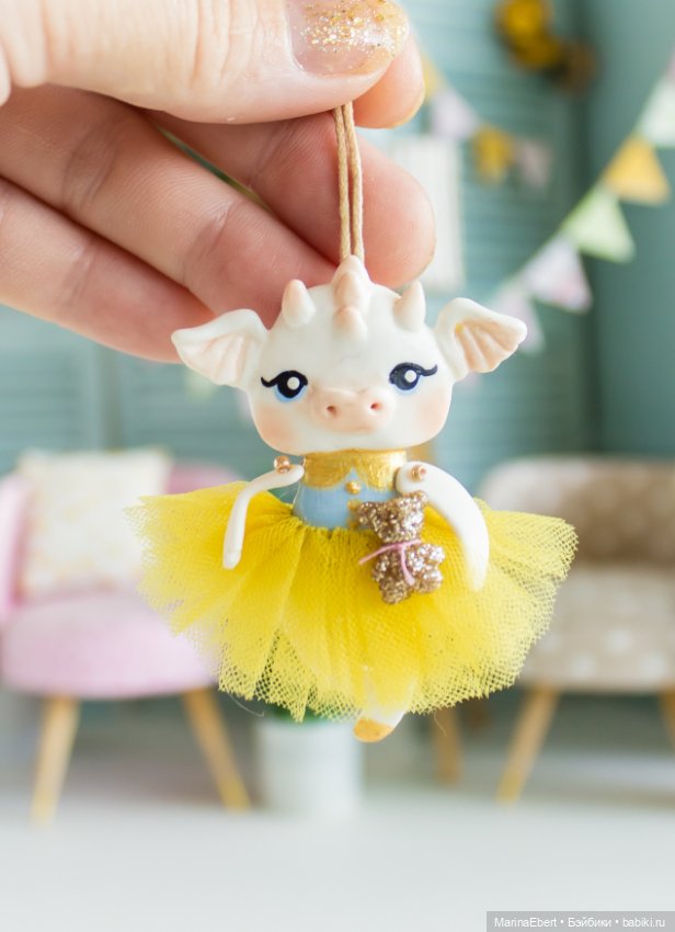 Дракошка Кэрри — Лепка авторских игрушек и папье