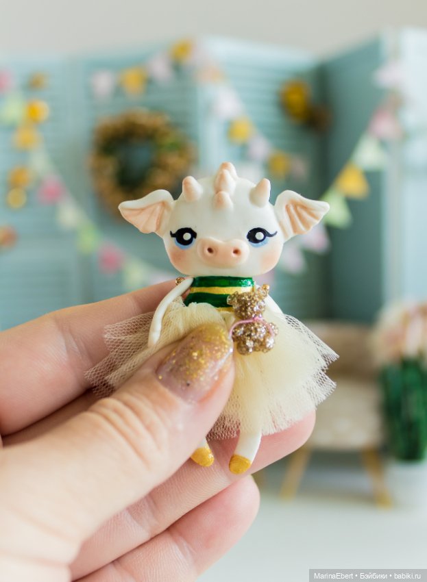 Дракошка Эмми — Лепка авторских игрушек и папье (фото 6)
