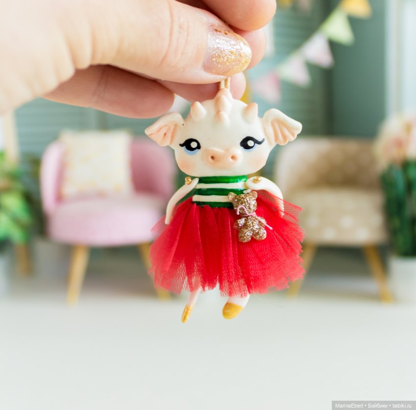 Дракошка Вики — Лепка авторских игрушек и папье