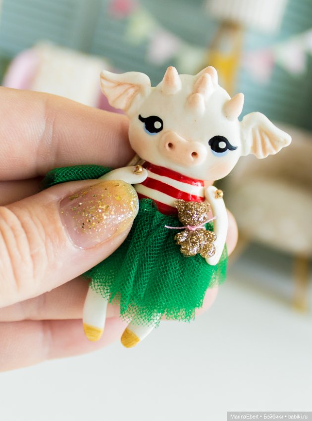 Дракошка Лили — Лепка авторских игрушек и папье