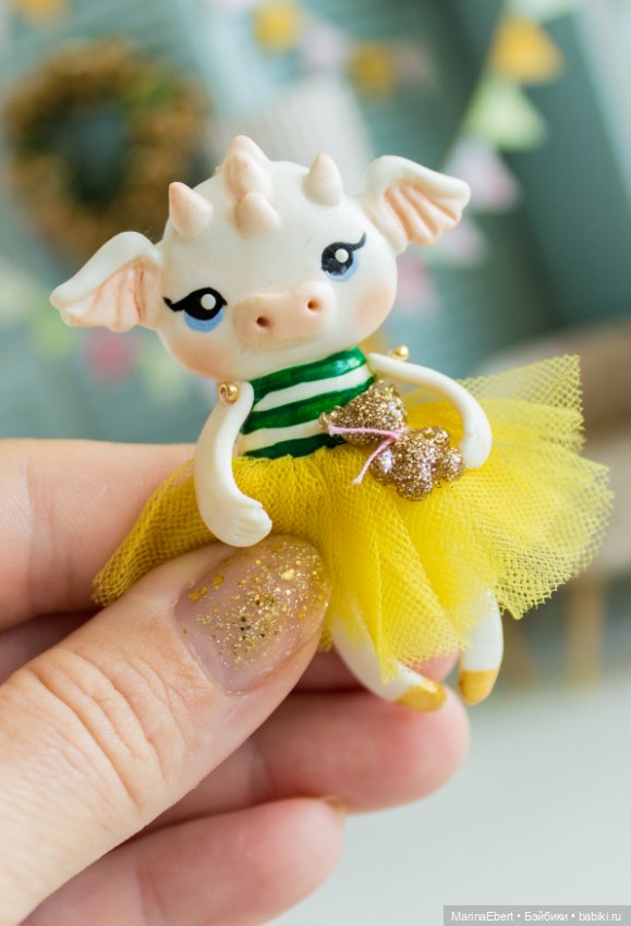 Дракошка Лори — Лепка авторских игрушек и папье (фото 5)