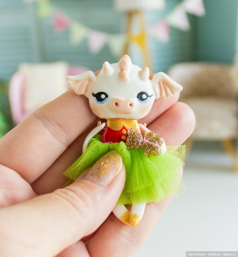 Дракошка Дэрил — Лепка авторских игрушек и папье (фото 6)