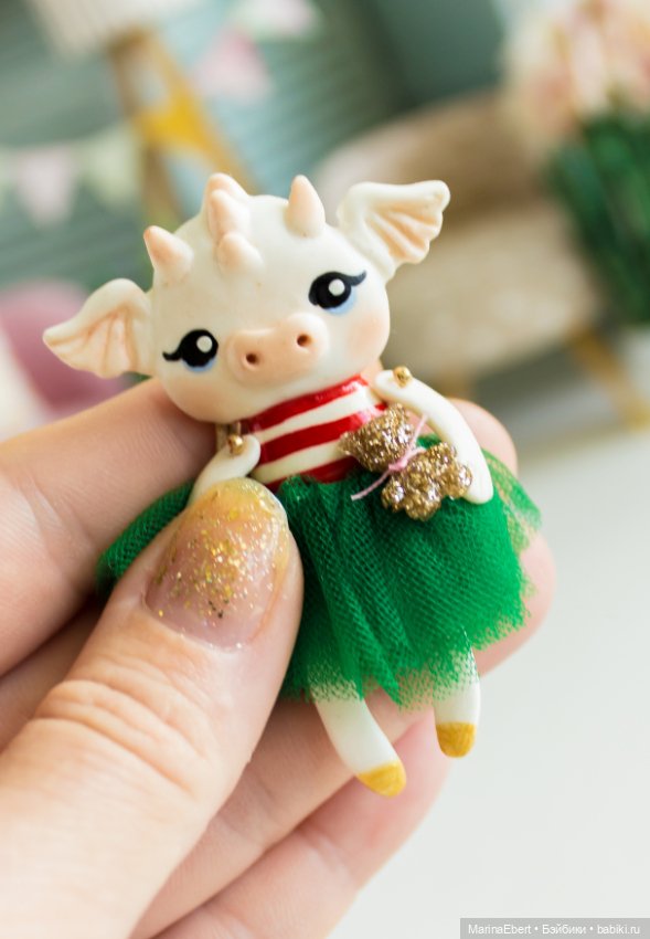 Дракошка Лили — Лепка авторских игрушек и папье (фото 6)