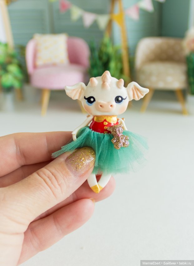 Дракошка Вера — Лепка авторских игрушек и папье (фото 3)