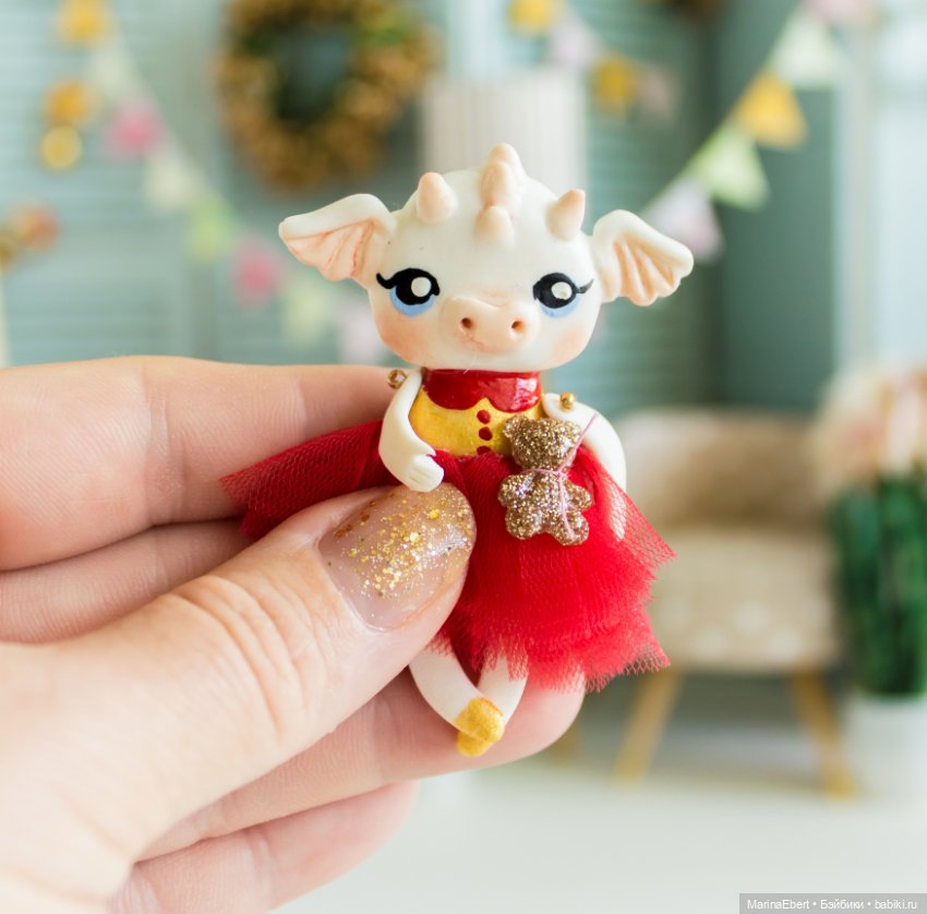 Дракошка Мэри — Лепка авторских игрушек и папье (фото 5)