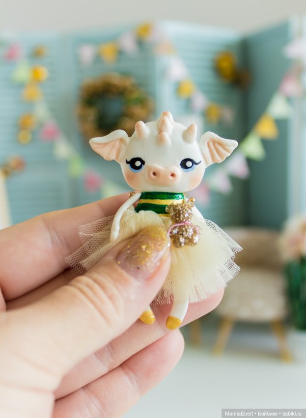 Дракошка Эмми — Лепка авторских игрушек и папье (фото 5)