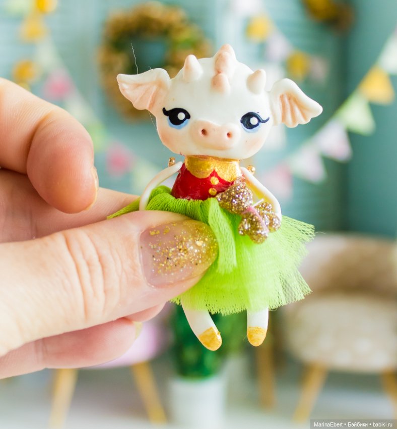 Дракошка Дэрил — Лепка авторских игрушек и папье (фото 2)