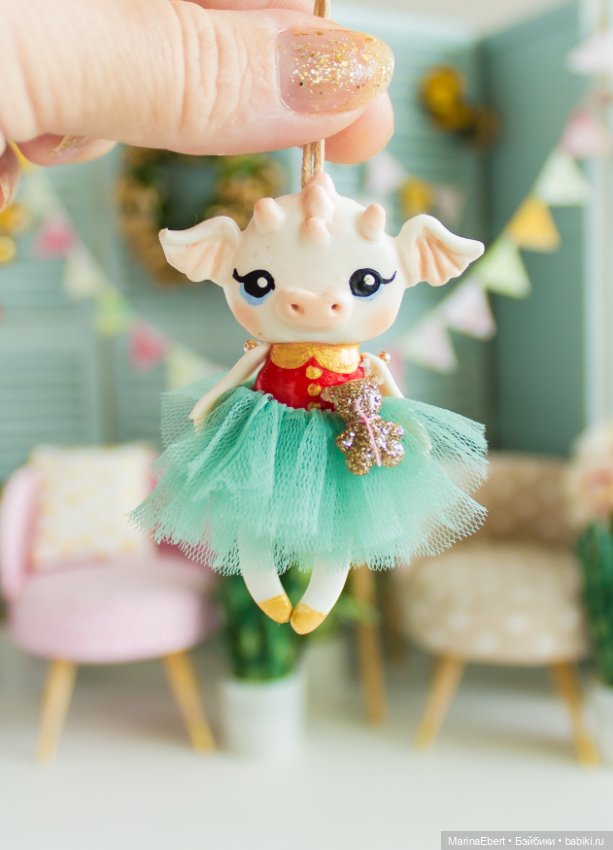 Дракошка Вера — Лепка авторских игрушек и папье