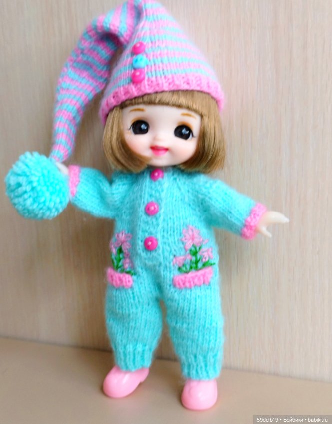 Новый вязаный костюмчик для бабольки Фаи (фото 3)