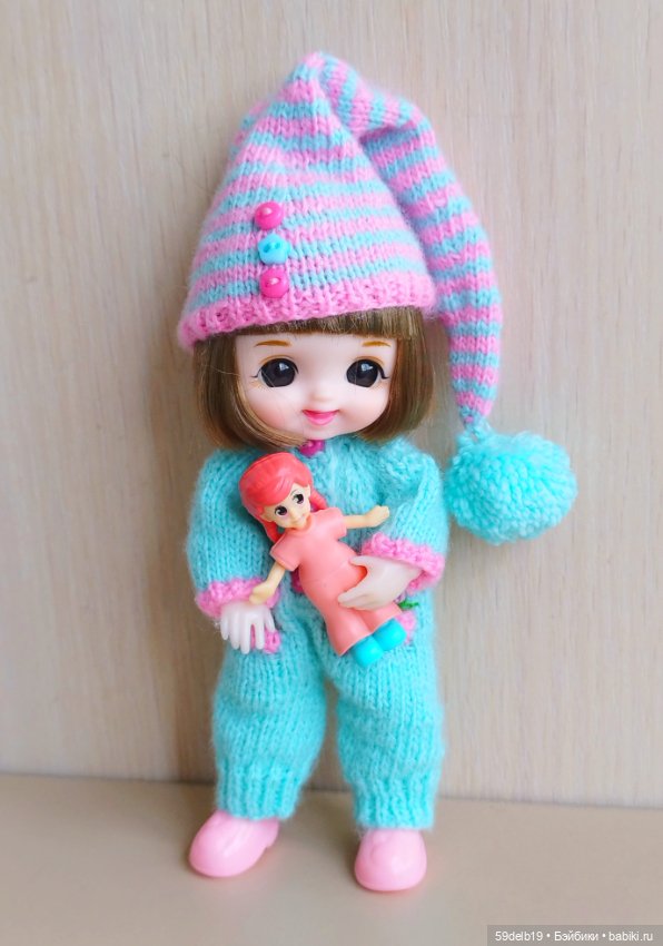 Новый вязаный костюмчик для бабольки Фаи (фото 5)