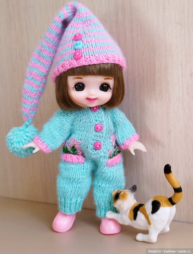 Новый вязаный костюмчик для бабольки Фаи (фото 10)