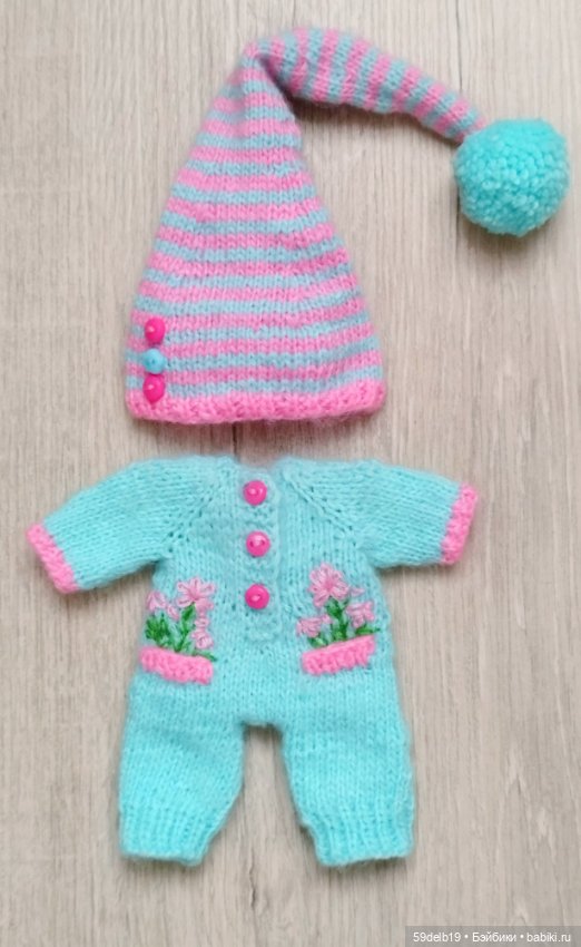 Новый вязаный костюмчик для бабольки Фаи