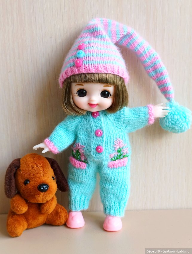 Новый вязаный костюмчик для бабольки Фаи (фото 7)