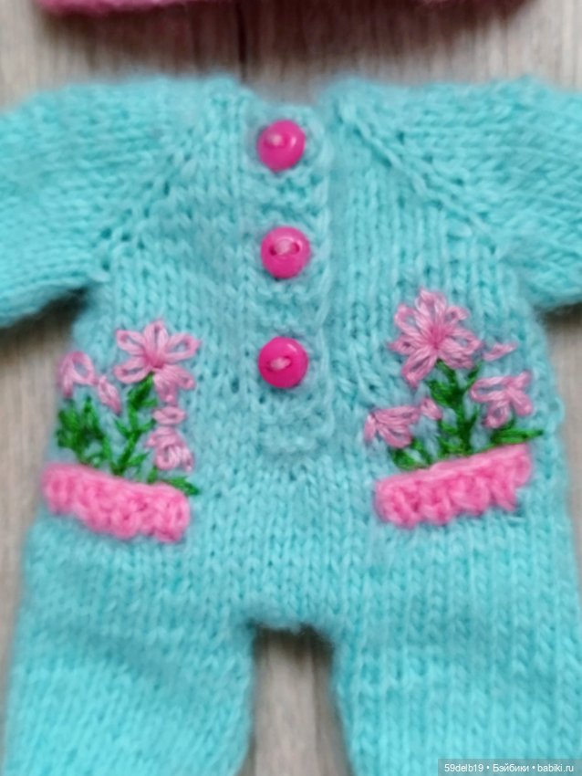 Новый вязаный костюмчик для бабольки Фаи