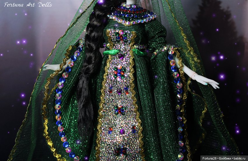 Хозяйка медной горы - моя авторская кукла (фото 5)