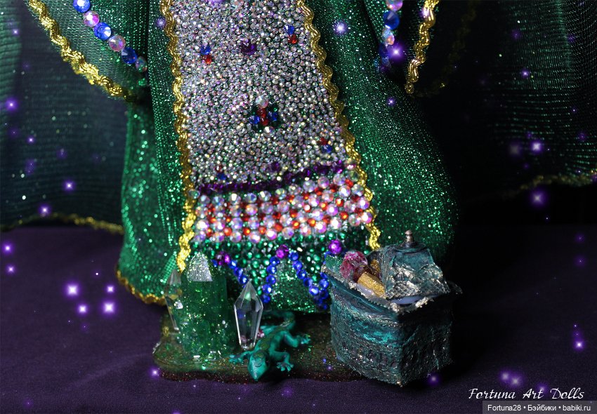 Хозяйка медной горы - моя авторская кукла (фото 6)