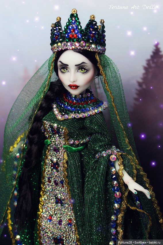 Хозяйка медной горы - моя авторская кукла (фото 4)