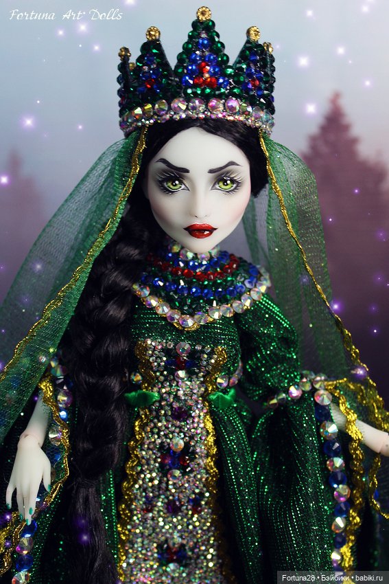 Хозяйка медной горы - моя авторская кукла (фото 3)
