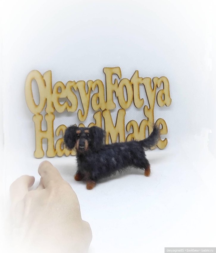 Мраморная длинношерстная такса (фото 6)