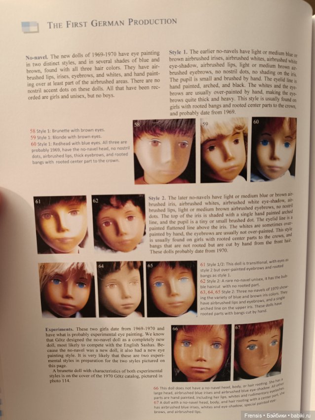 Саша Моргенталер Sasha Doll - идентификация кукол часть 2 Götz (фото 5)
