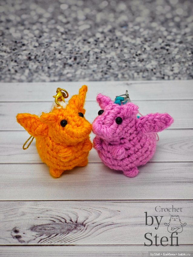 Дракончики бывают разные — Вязаные игрушки и амигуруми: крючком (фото 4)