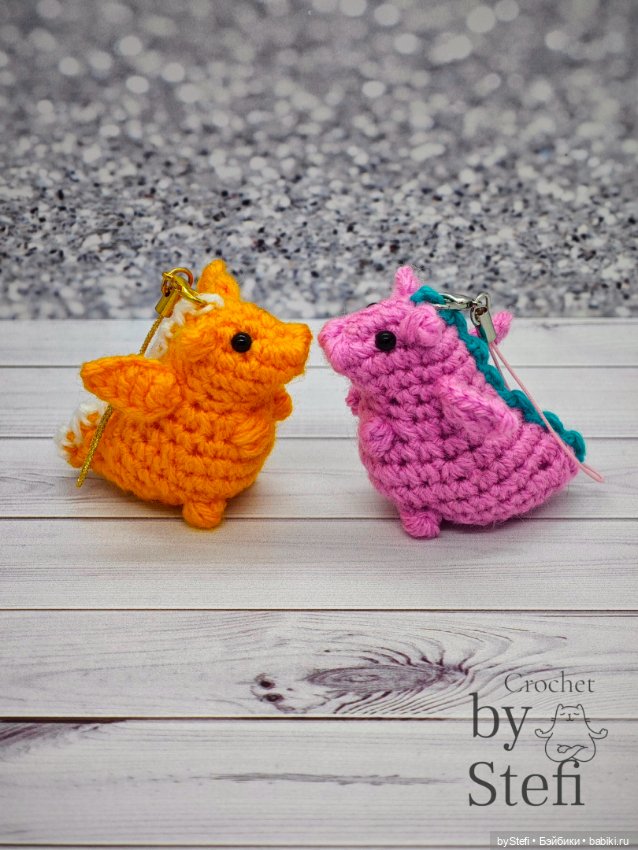 Дракончики бывают разные — Вязаные игрушки и амигуруми: крючком (фото 5)