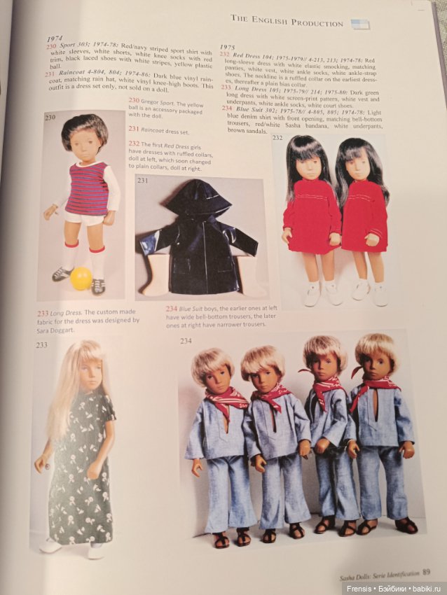 Саша Моргенталер Sasha Doll - идентификация кукол часть 3 Trendon