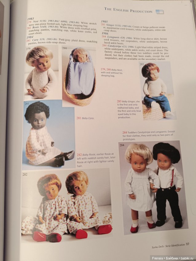 Саша Моргенталер Sasha Doll - идентификация кукол часть 3 Trendon