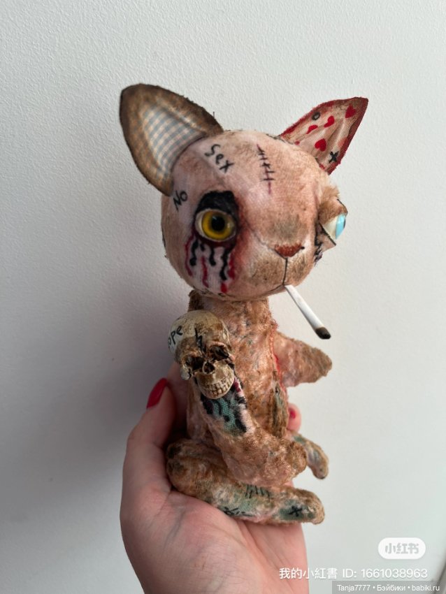 Crazy cat — Авторские мишки Тедди и друзья: фото