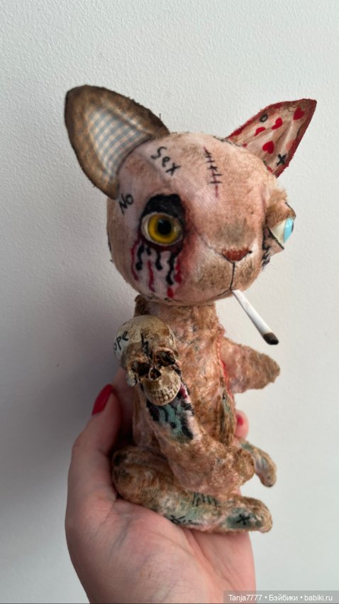 Crazy cat — Авторские мишки Тедди и друзья: фото (фото 5)