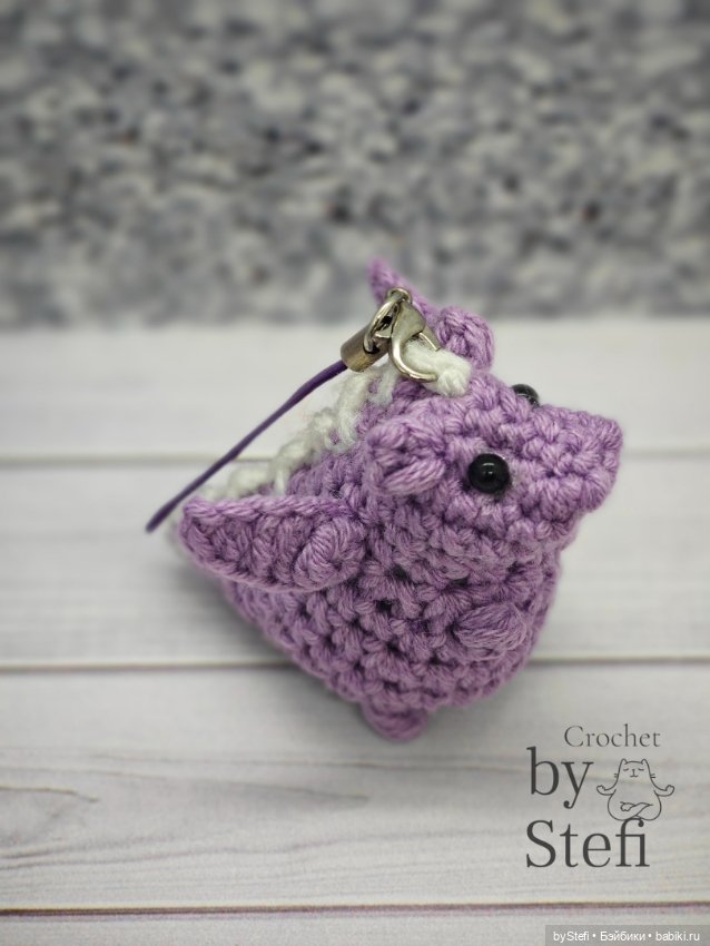 Цветастые дракошки — Вязаные игрушки и амигуруми: крючком (фото 6)