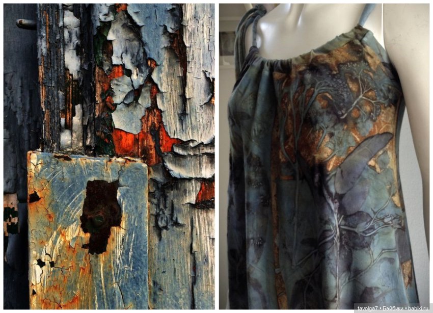 Патина, ржавчина, вышивка и экопринт (фото 7)