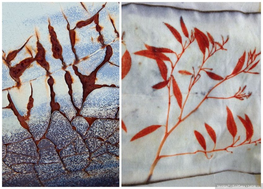 Патина, ржавчина, вышивка и экопринт (фото 6)