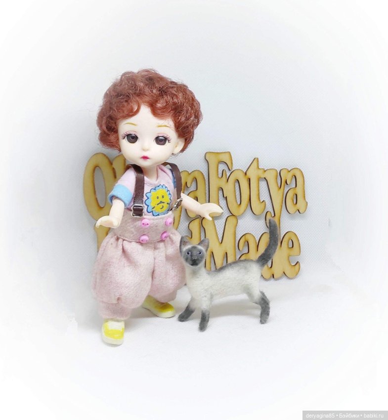 Сиамский котик — Валяные игрушки из шерсти: сухое валяние (фото 8)