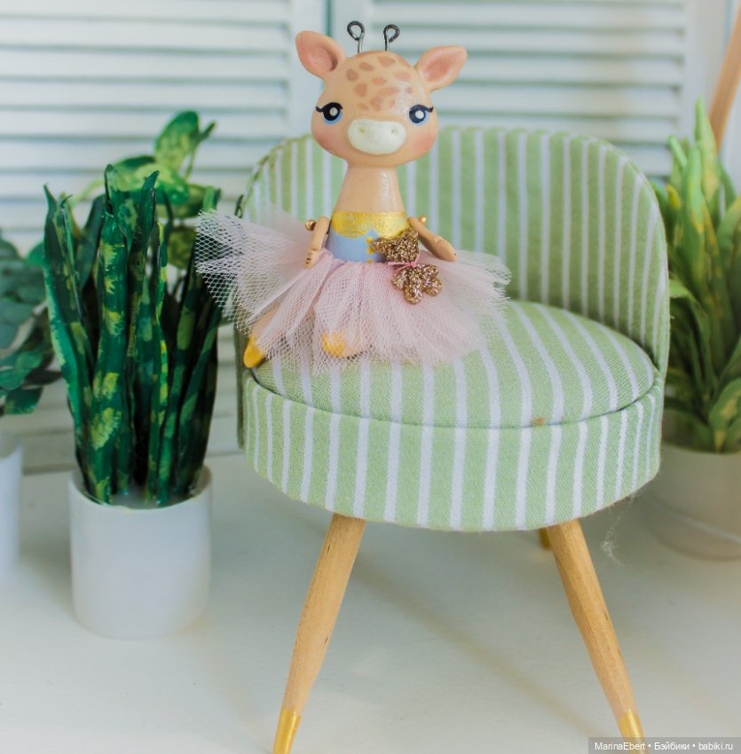 💛 Жирафик Мари 💛 — Лепка авторских игрушек и папье (фото 5)