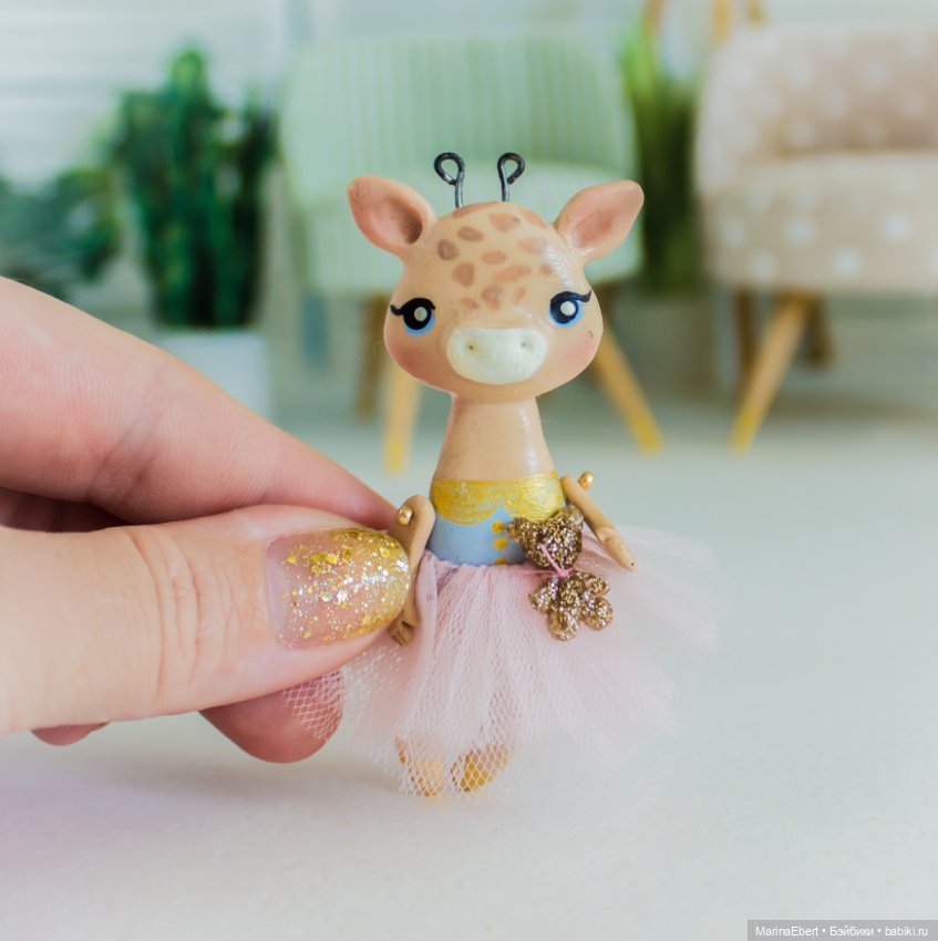 💛 Жирафик Мари 💛 — Лепка авторских игрушек и папье