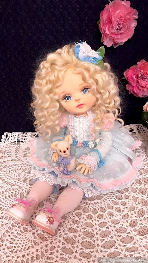 Интерьерная текстильная кукла (фото 4)