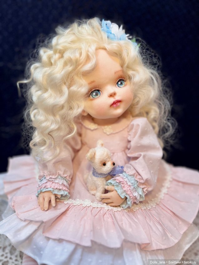 Интерьерная текстильная кукла (фото 5)