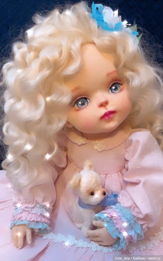 Интерьерная текстильная кукла (фото 6)