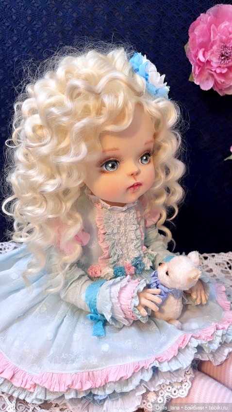 Интерьерная текстильная кукла (фото 3)