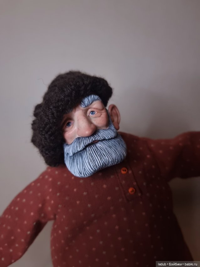 Дедуля для моей бабули — Авторские шарнирные куклы своими руками: лепка
