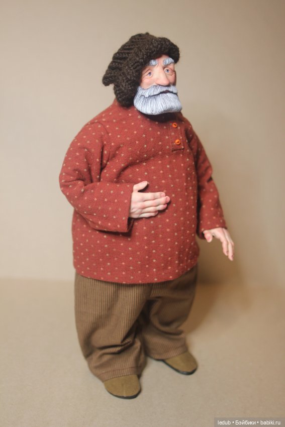 Дедуля для моей бабули — Авторские шарнирные куклы своими руками: лепка (фото 2)