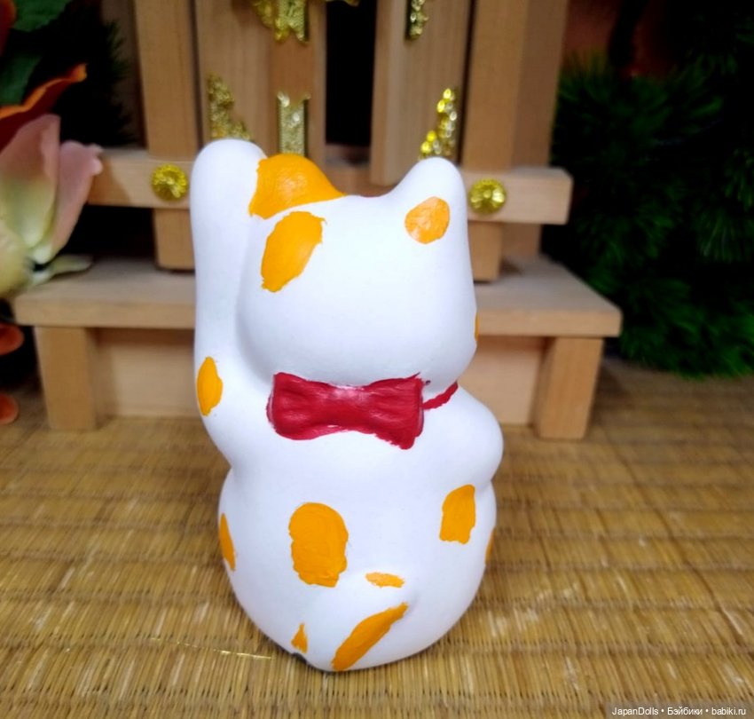 Котик с бантиком на мастер-классе в музее "Япония. Куклы, сказки и легенды" (фото 2)