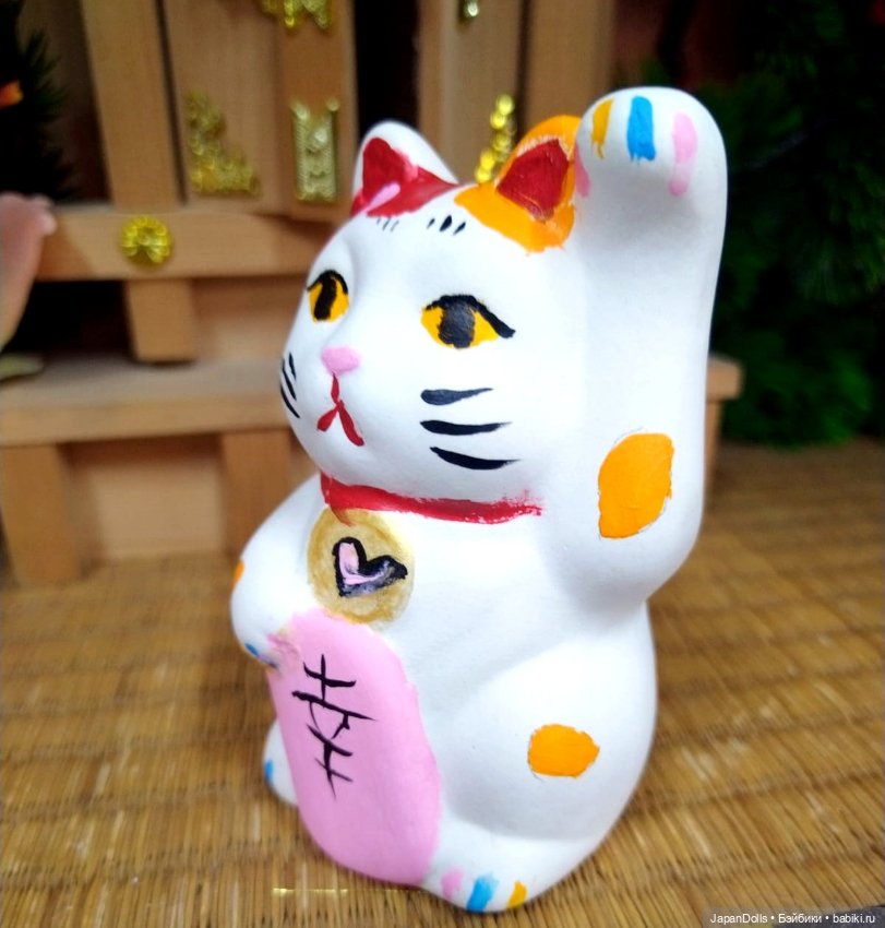 Котик с бантиком на мастер-классе в музее "Япония. Куклы, сказки и легенды" (фото 3)