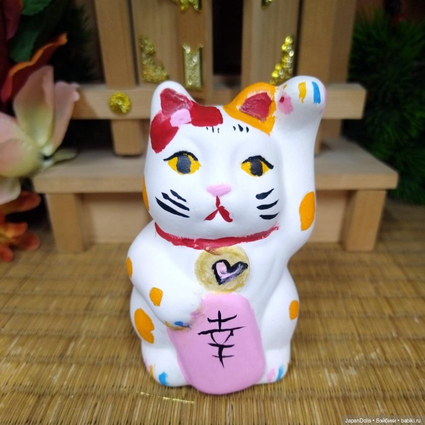 Котик с бантиком на мастер-классе в музее "Япония. Куклы, сказки и легенды" (фото 4)