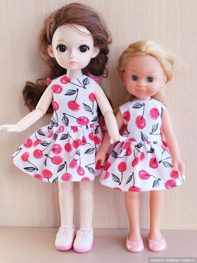 Бесплатная выкройка платья для шарнирной куклы 30 см (не БЖД) (фото 3)