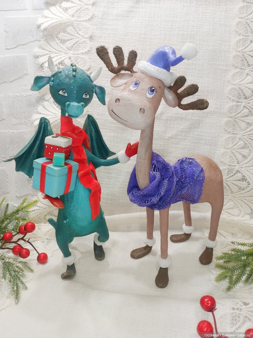 Лосик из лампочки — Лепка авторских игрушек и папье