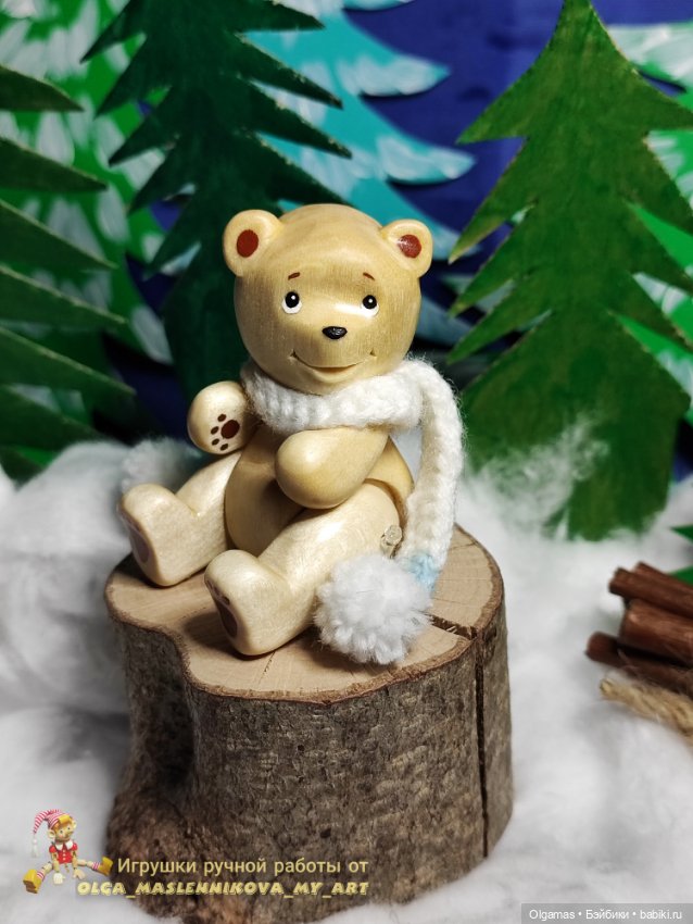Мишутка🧸 — Авторские игрушки из дерева: резьба