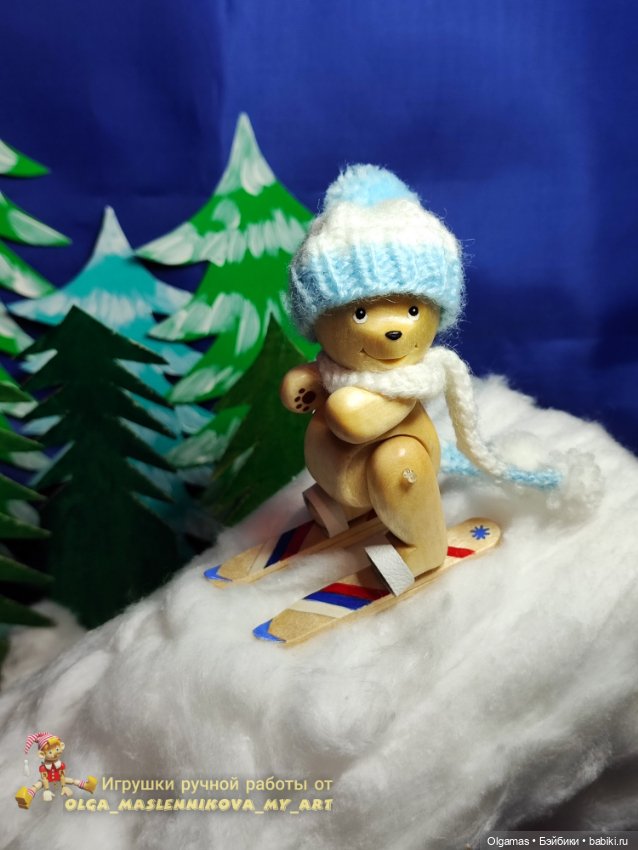 Мишутка🧸 — Авторские игрушки из дерева: резьба (фото 2)