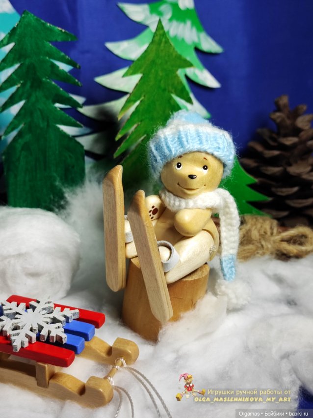 Мишутка🧸 — Авторские игрушки из дерева: резьба